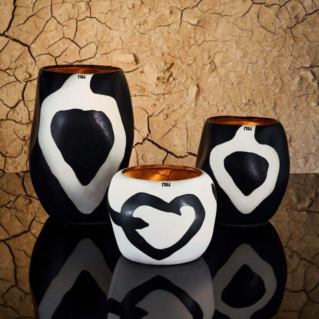 Cape Artistic Black Kerze